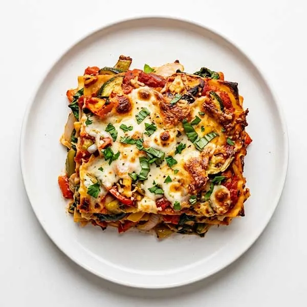 Roasted veggie & ricotta lasagna